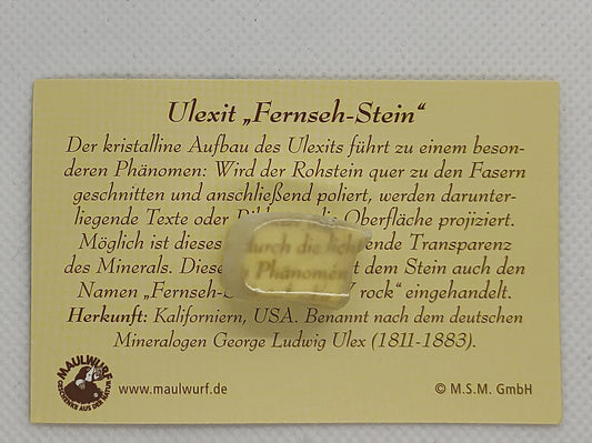 Ulexit "Fernseh-Stein" - Scholz GmbH